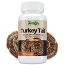 Parker Naturals Turkey Tail Mushmouse Capsules - 免疫系统健康支持有机蘑菇补充剂 - 1000 mg Premium Mushmouse Capsules - 120 Capsules