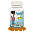 Gracie的Corner Stars Kids Multivitamin Gummys with Omega 3 - 儿童维生素A,B,C,D - 明星形状的托德勒 多维塔明,植物型,无糖型 Kids Gummy Vitamins, 60 Counter