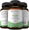 Binder Blend - 毒素Binder补充剂,Detox Capsules for a health Gut - 180 Capsules - 90 services - 960mg 活化炭和480mg 有机氯酸盐 - 布洛丁酸 - 苯胺Clay, 3 Pack