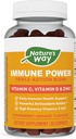自然之路 Imune Power, Triple Action Imune Support Blend *, 维生素C和D, 锌, 草莓-橘花火焰, 90 Gummys