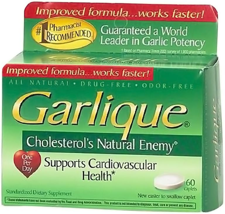 Garlique 心血管健康 饮食补充卡普莱特, 60 Counter