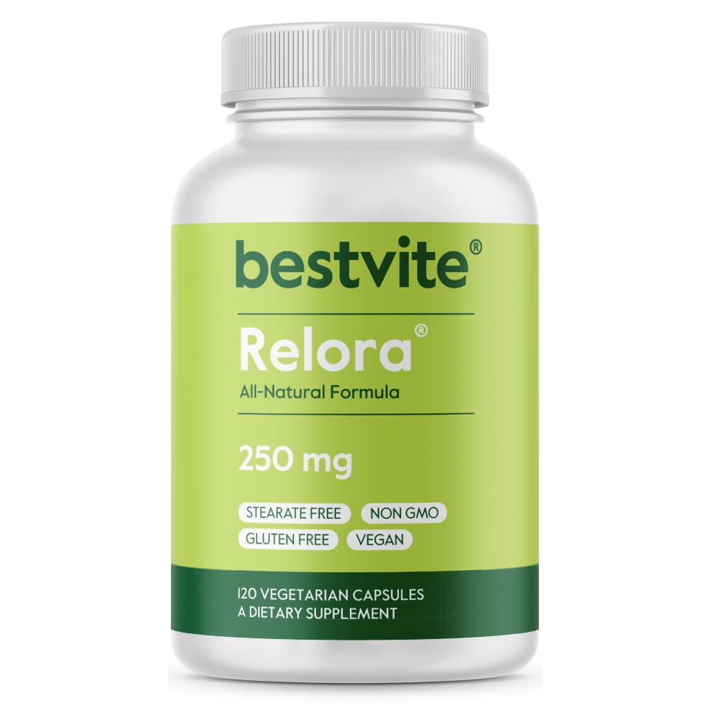BestVITE Filler-Free Relora 250mg(120个蔬菜卡普尔) – 临床研究 – 不 Stearates – Vegan – 无填充器 – 支持不定期压力管理*