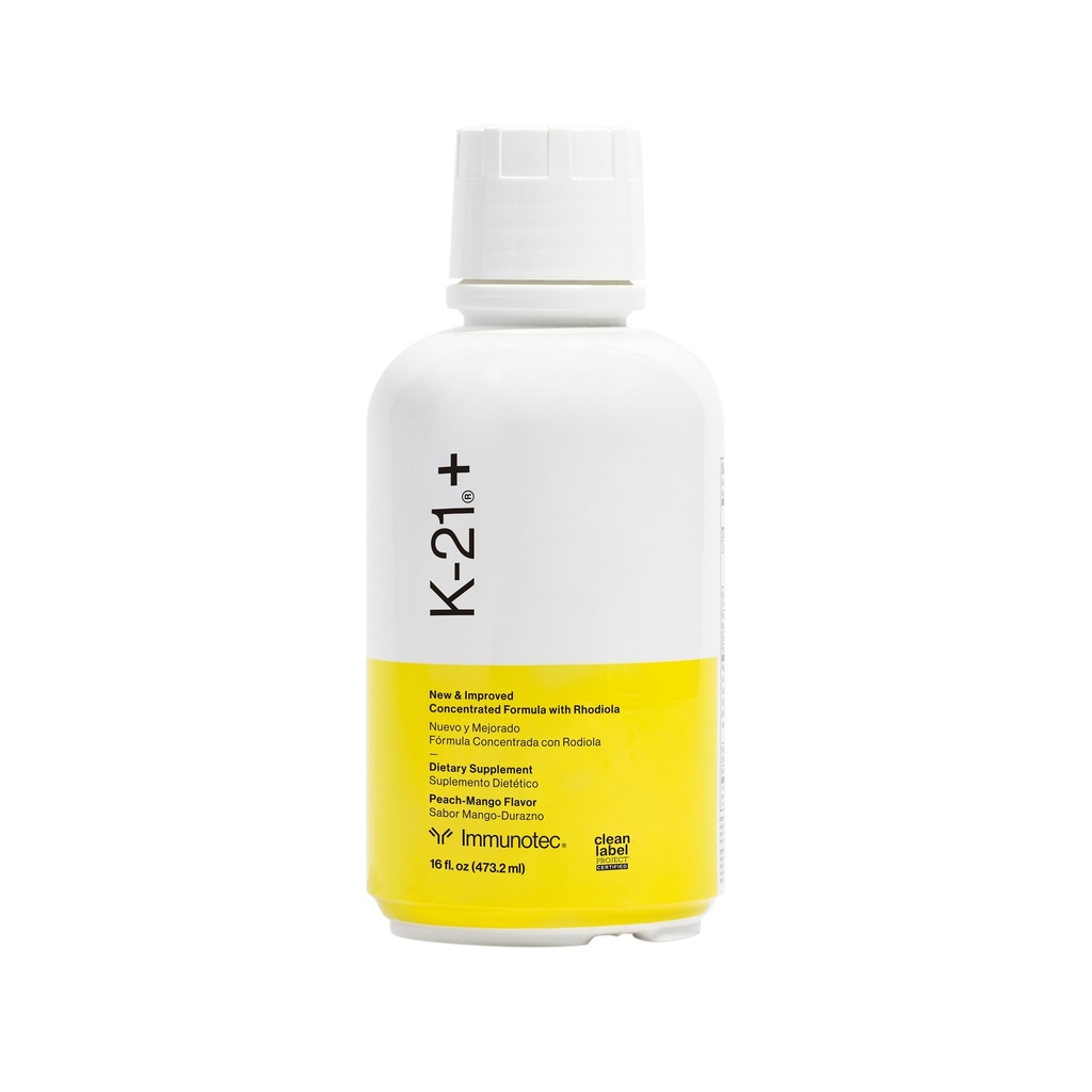 Immunotec - K- 21Plus - 配有Rhodiola Rhosea根的草原适应剂 - 能量、木气和压力支持