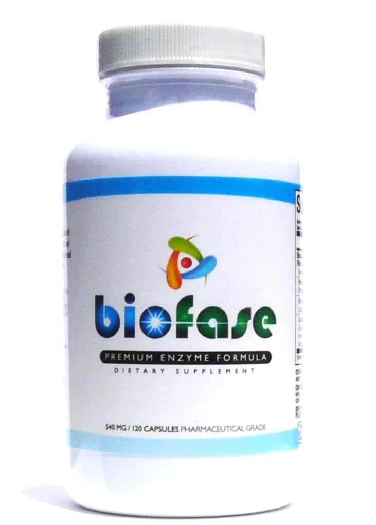 (原始内容存档于2018-09-26). Biofase-Premium-Enzyme-Formula 120 Capsules - Biofem Defense & Digestion - 支持肠道健康的系统酶 - 无填充器!