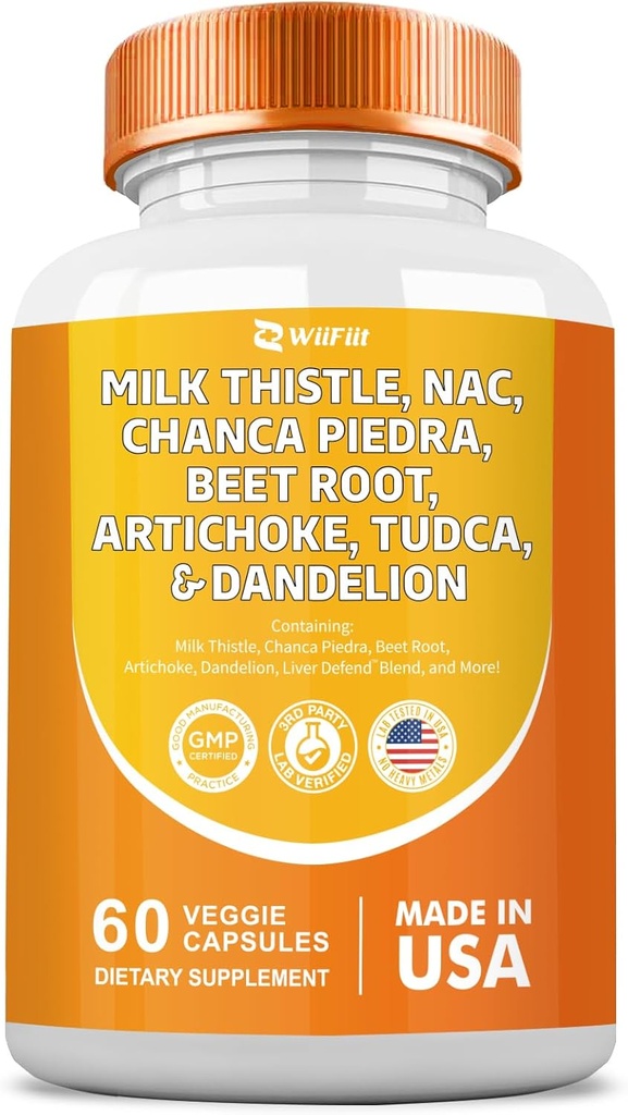 NAC Chanca Piedra 2000mg Beet Root 2000mg Artichoke 2000mg Tudca Dandelion Root 1000mg 配有锌叶罗图尔克修复补充品+ Chicory, 矿山补充品 60 计数