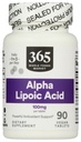 365 由全食品市场, Alpha Lipoic Acid 100mg, 90 Counter 制作