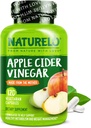 NATURELO Apple Cider Vinegar Capsules - Natural ACV with Mother Supplement for Men & Women for Detox, Cleanse and Weight Management - 120 Vegan Capsules