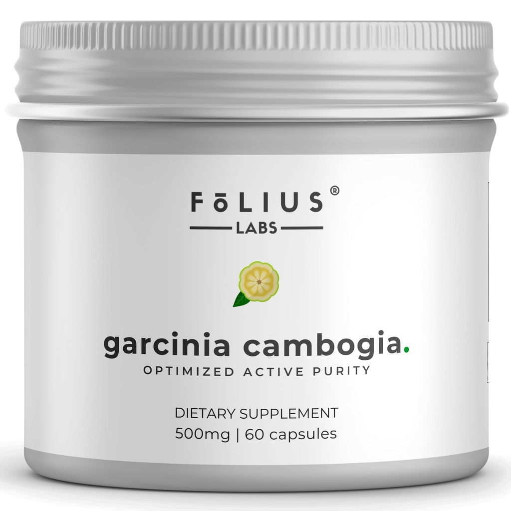纯Garcinia Cambogia 提取补充500mg - 100%天然HCA 提取集中到60% - 支持健康消化和代谢 - 60 Capsules