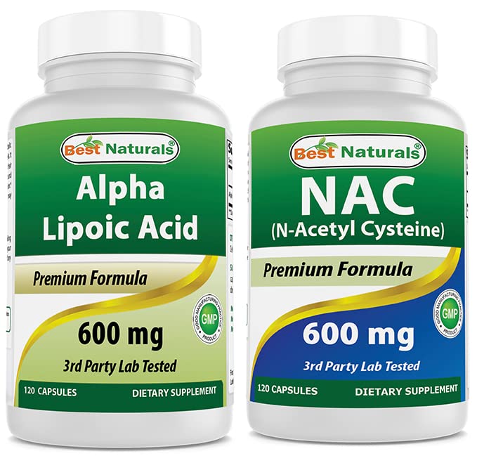 最佳天然物 Alpha Lipoic Acid 600 mg和NAC 600 mg