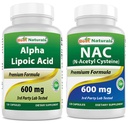 最佳天然物 Alpha Lipoic Acid 600 mg和NAC 600 mg
