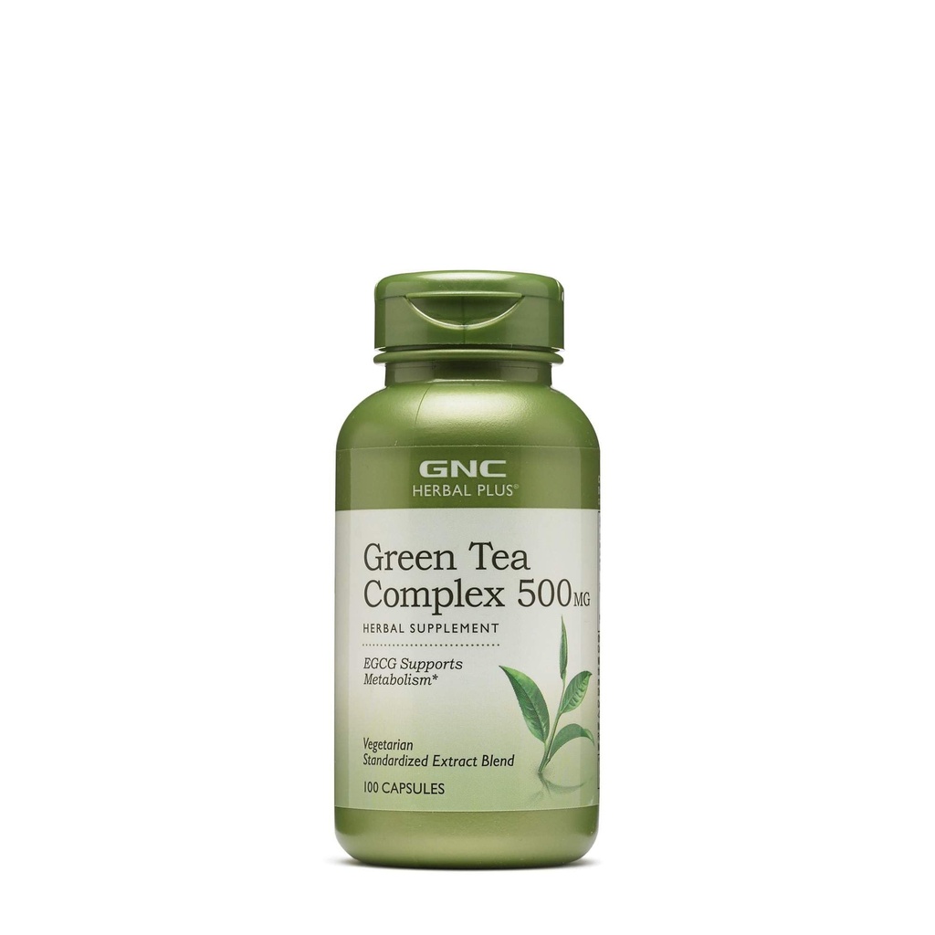 GNC 草药加绿茶综合体500mg 补充,蔬菜,支持代谢,100个服务