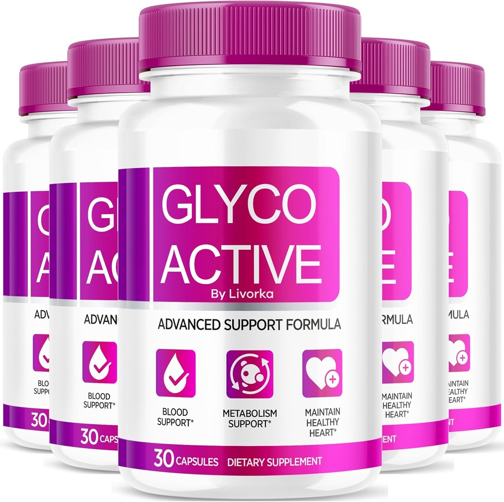 (5 Pack) Glyco Active, Glyco Active Capsules, Glyco Active Active Advanced Formules, Glyco Active All Natural Formula Pills, Glyco Active Capsulas Reviews, 150 Capsules for 5 mons (中文(简体) ).