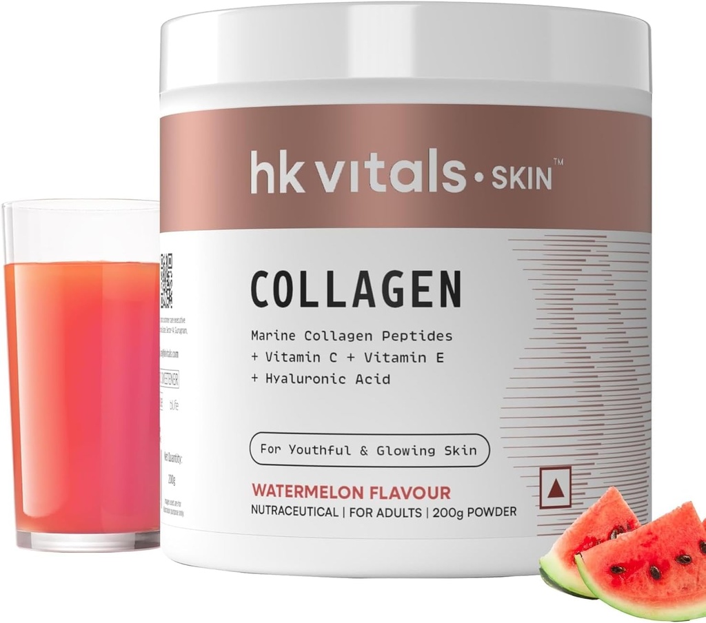 皮肤放射性海洋凝胶补充剂(Watermeln,200g) 维生素C、E、健康皮肤、头发和钉子的Hyaluronate钠