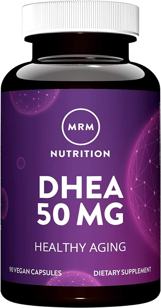 MRM 营养 DHEA 50mg 健康衰老 用于吸收 + 记忆 + Mood + HPLC 测试纯度 + 可能性 + Gluten-free + Vegan + 非 GMO + 90 服务