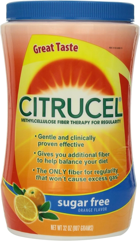 Citrucel 无糖纤维治疗,橙色,32 oz(907克)