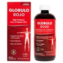 Globulo Rojo Iron Supplement - 配有高潜力铁和B类维生素的液体饮食补充(Vegan)(16 Fl Oz (Pack of 1)).