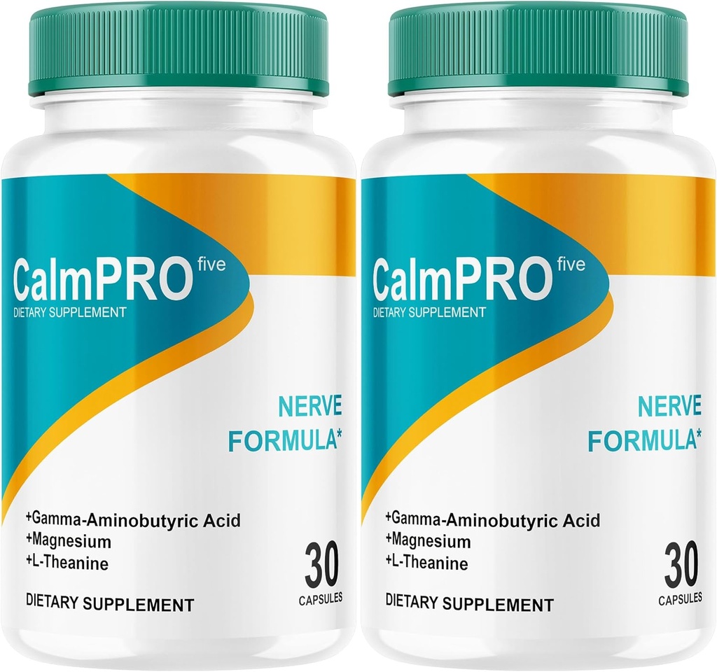 (2 Pack) Calm Pro 5, Calm Pro 5 Capsules, Calm Pro 5 Capsules, Calm Pro 5 补充药, Calm Pro 5 高级公式 - 所有天然 Capsules, Calm Pro 5 Reviews, 2 Bottle