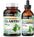 BIO KRAUTER CIANTRO 100 CAPSULES & CIANTRO Tinctures 4 Fl. OZ. (英语).