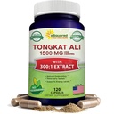 aSquared Nature Tongkat Ali 1500mg - 120 Capsules - Longjack (Eurycoma Longifolia) 摘录补充品 & Long Jack 根粉药 - Tongkat Ali 供男女使用