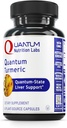 量子营养实验室 Turmeric - Turmeric Capsules, Turmeric Crucumin 补充剂, 肝脏支持剂, 500 mg of Curcuma Per Capsule - 60 Vegetarian Capsules