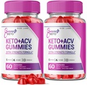 rize 实验室 - Summer Keto+ACV Gummys - Summer Wight Loss Gummys - Belly Fat Dieit, Vegan Advanced Formula (120 Gummys) (英语).