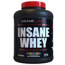 Insane Labz Insane Whey 100% 肌肉建筑 Whey蛋白, 工作后, BCAA 氨基简况, 质量增益器, 食品替换, 5bs, 60 Srvgs, (Birthday Cake)