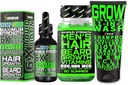 胡子生长 Kit w/Grow 11-in-1 头发生长 Shampo for Men & Contitioner w/Biotin + 胡子生长维生素 & 头发生长维生素 + 6X 液体生物素与柯拉金 - 在美国制定