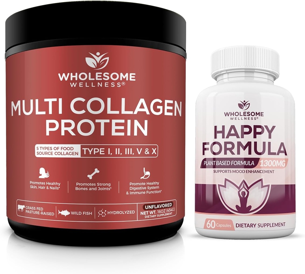 保持健康 多Collagen 蛋白质 水解(第I型 II III V X型) 快乐公式 自然压力公式 救济补充剂