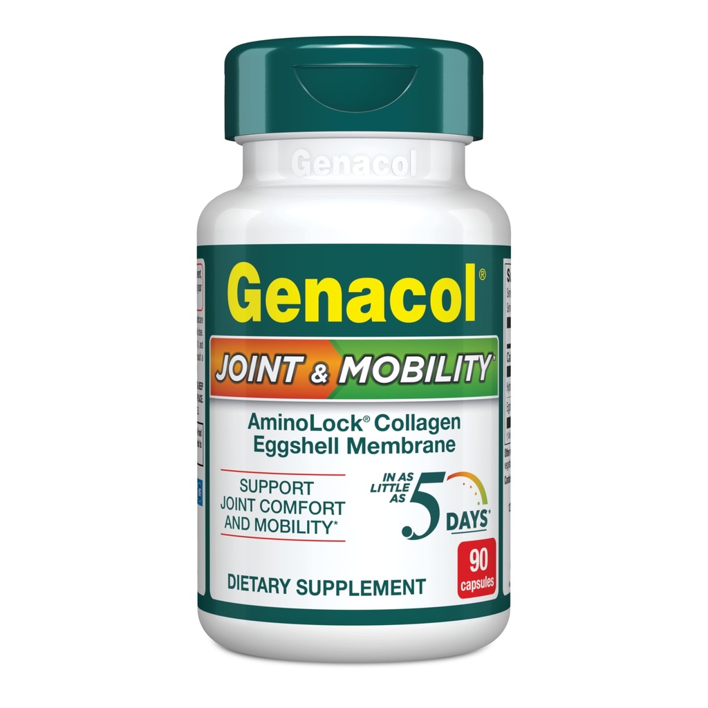 Genacol 联合和流动 — 蛋壳膜和超湿润Collagen Peptides, 支持联合舒适和流动,结果小到5天,90天(30天供应)