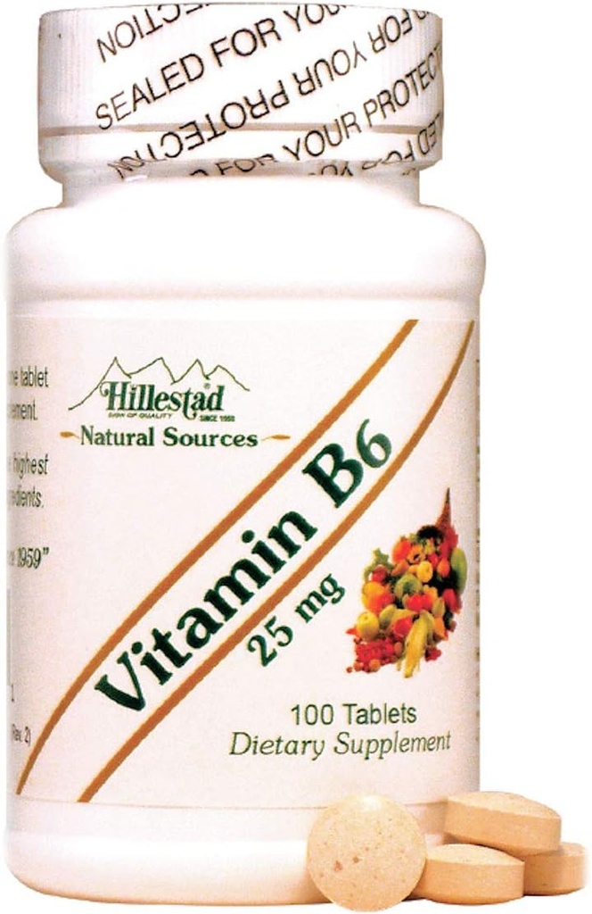 Dialyvite Hillestad 药品 - 维生素B6 25毫克 - 100片