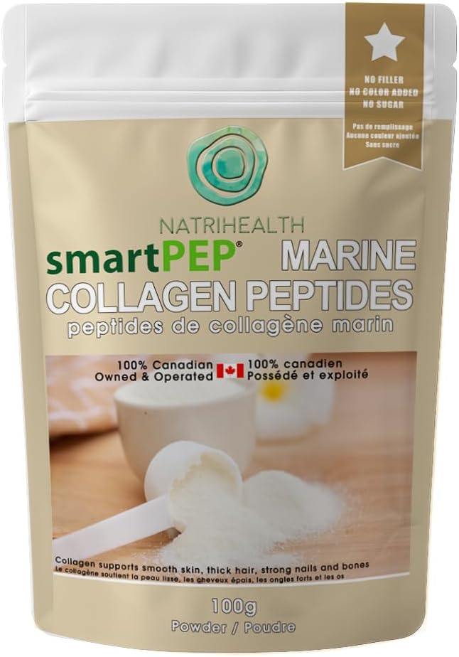SmartPEP 水化海洋Collagen Peptides Powder(100克) 野生捕捉鱼,极易消化海洋Collagen 补充品,无味,皮肤很好