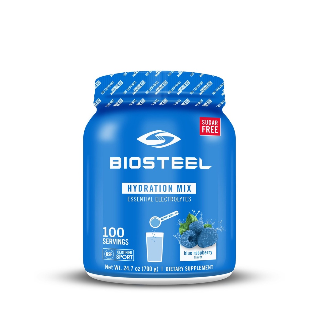 BioSteel 零糖水解混合剂,大品味水解剂,配有5个基本电解剂,蓝莓火花,每塔100个服务器