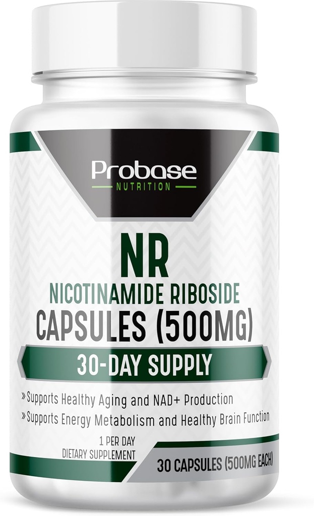 Probase营养,NMN替代NR 补充NAD++ Nicotinamide Riboside是为能量和一般健康而设计的,30天供应量为30厘米/500毫克。