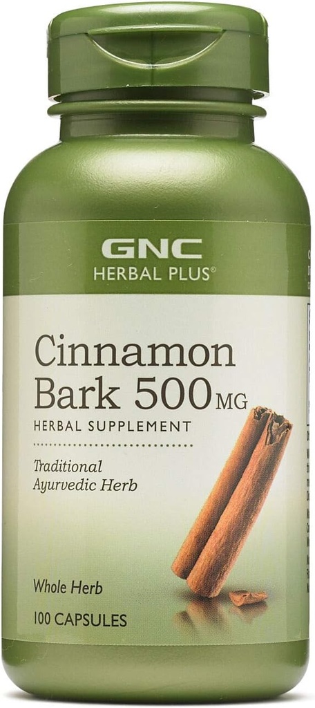 GNC 草药加肉桂 Bark 500mg 补充剂,传统Ayurvedic 草药,100种