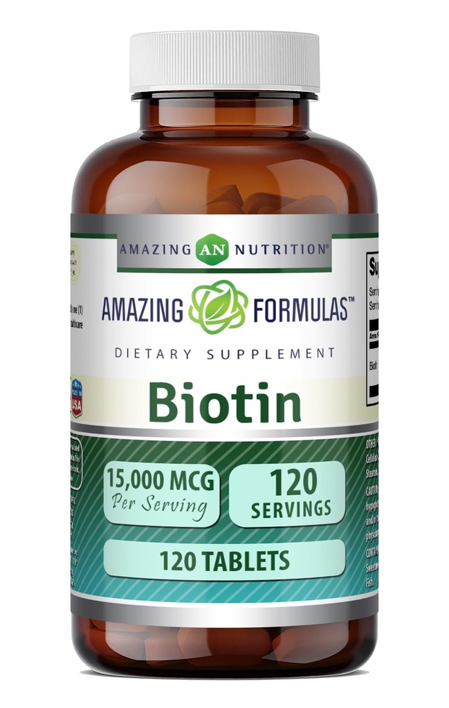 (原始内容存档于2019-09-21) (英语). Exceptive Formulaments Biotin Supplements + 15000 Mcg Per Service + 120 平板电脑 – 非GMO → Gluten Free → 美国制造
