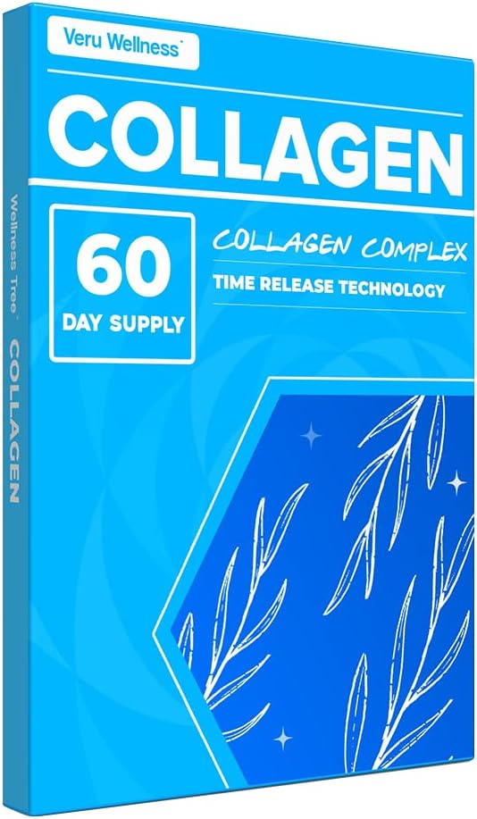 Veru Wellness Collagen 助推补丁 - 60天 - 方便使用 - 支持皮肤,联合,头发和钉子