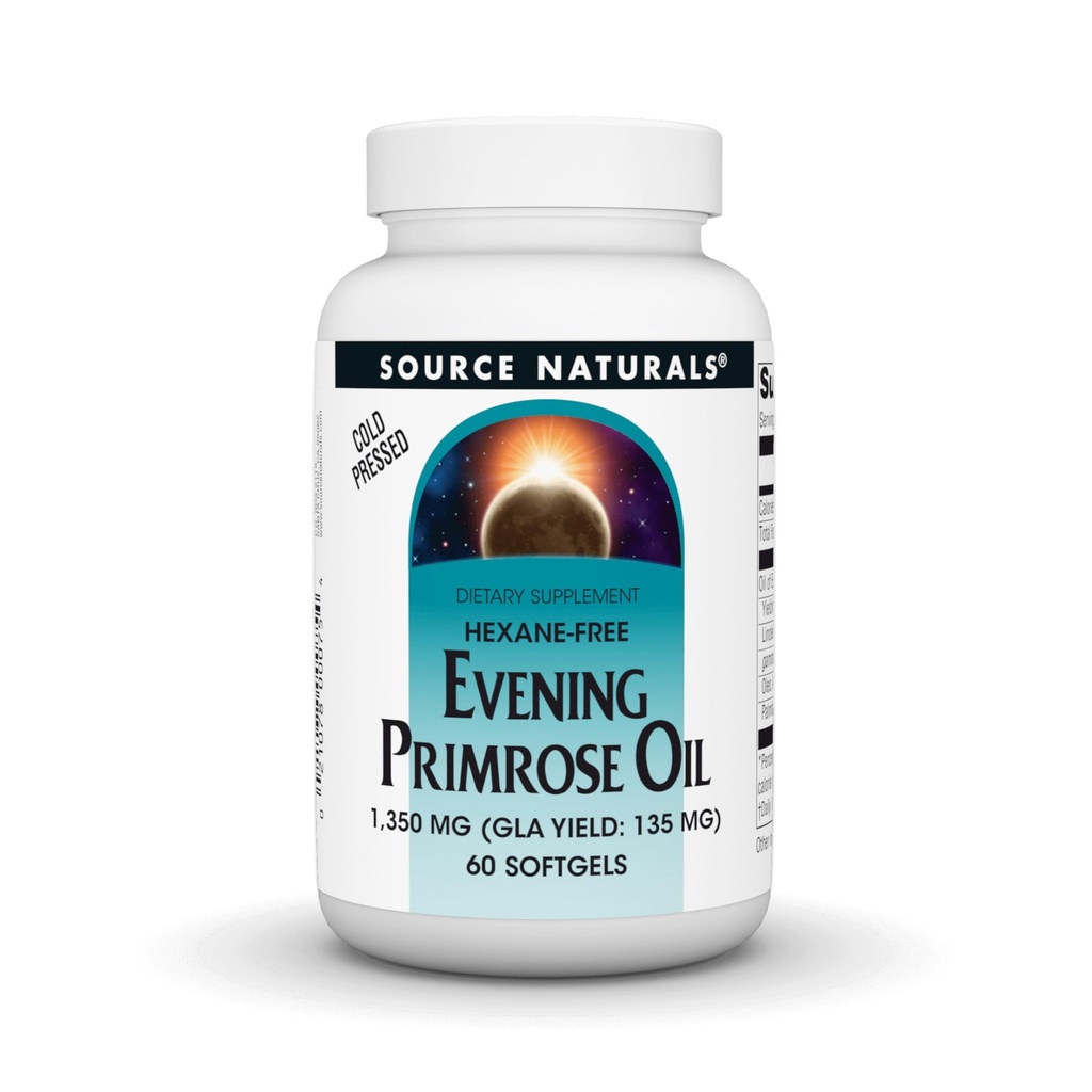 来源:自然晚报(Primrose Oil) - 无六烷 - 1350mg - GLA Yield:135mg - 冷椒 - 60软胶