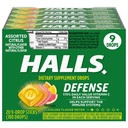 HALLS 防御 各类 Citrus 维生素 C 滴水, 20 棒 9 滴水( 180 总滴水)
