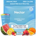 Nectar Energy Booster - Organic Caffeine, B12 & Electrolytes - Sugar Free & Zero Calorie – Healthy Coffee, Energy Drink & Soda Alternative – Hydration & Energy Supplement (Variety 30 Powder Packets)