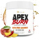 ALPHA LION APEx 燃烧重量损失补编、工作粉、天然热致热卡路里燃烧器、脂肪损失支持、能源与焦点、优化身体组成(21名服务员、Juicy Mango-Chili Flavor)