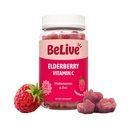 BeLive Elderberry Gummys 配有锌和维生素C、D、A、E、B12-50 Ct I 健康骨头和牙齿的免疫辅助剂Vegan、Keto和Non-GMO-Raspberry Flavor