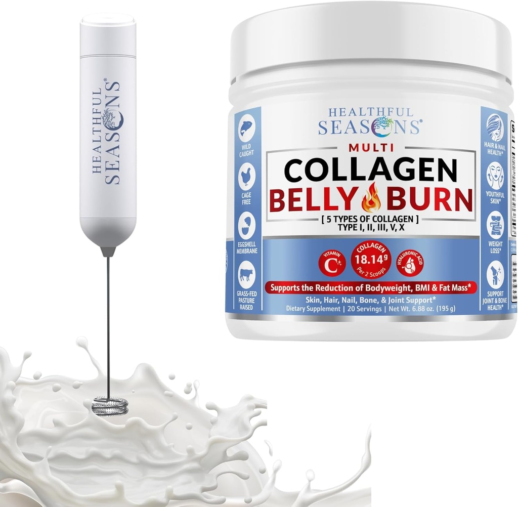 健康季节 Collagen Belly 烧与WhiskFit Freet Freother
