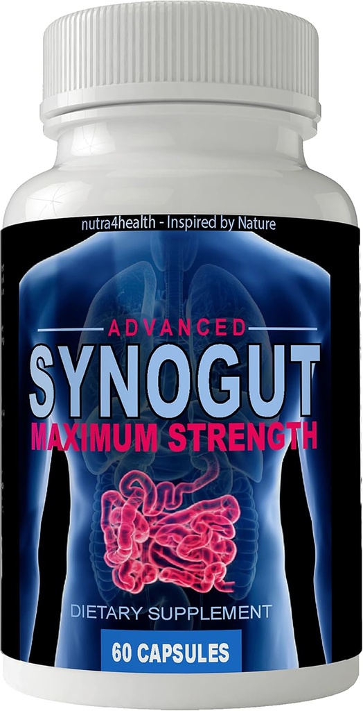 Synogut 高级最大强度消化健康和代谢支助 辅助便秘药