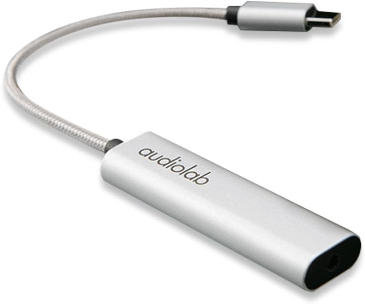 Audiolab 便携式耳机 放大器 USB DAC 手机耳机 Amp(Android,USB-C端口)