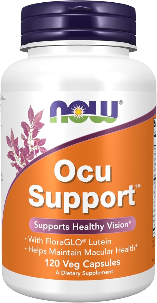 现在食品补充品,与Flora GLO® Lutein的Ocu支持TM,加上维生素A、C和E,120 Veg Capsules