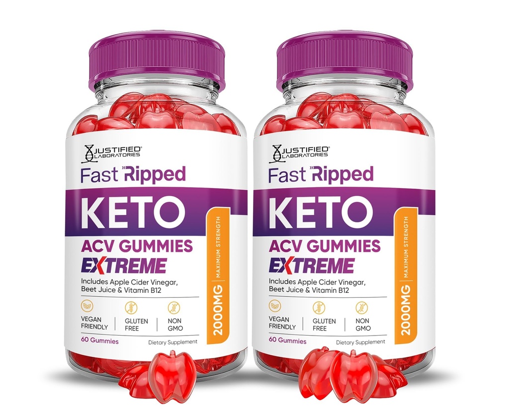 (2 Pack)快速Ript Keto ACV Gummys Extreme 2000MG快速Ript Keto Gummys 苹果苹果苹果苹果醋 配有石榴甜甜菜汁粉 B12 Vegan Non GMO 120 Gummys 配制.