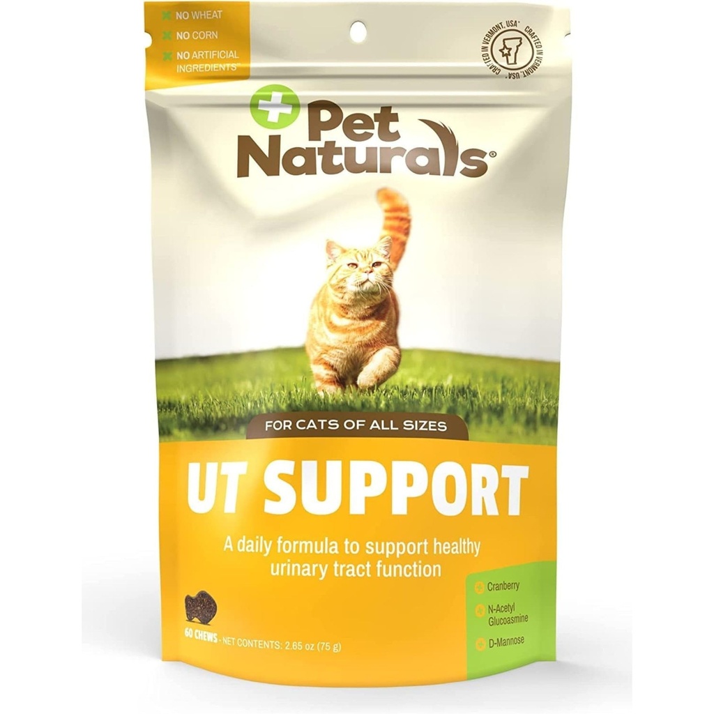Pet Naturals UT 支持猫类的泌尿Tract补充剂, 60 Chews