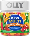 OLLY 儿童多维塔明 Gummy Worms 酸果冲刺 维生素 A C D E Bs Zinc 45 日供应 70 计