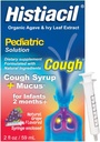 Histiacil Organical Agave Jarabe para TOS, 婴儿2个月和年长, Cough + 用 Agave & Ivy Leaf 提取的泥浆救济,儿童日间小儿公式 Mucus Grape Flavor, 2 fl oz