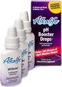 Alkalife Alkaline 水滴 - 首个专利化的 Alkalize pH 助推器 W/Minerals & Electrolytes - 平衡pH值,中和酸,免疫支持,峰值性能,解毒,整体健康 - 包3